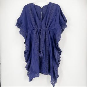 J. Crew Swim Ruffle Tunic Coverup With Tassels